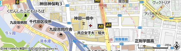 ジブラルタ生命保険株式会社　東京第４支社一橋第一・第三・第五・第七営業所周辺の地図