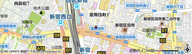 うさぎや 新宿東口店周辺の地図