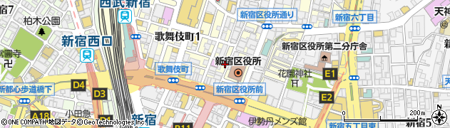 歌舞伎町劇場周辺の地図