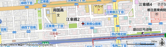東京都墨田区江東橋2丁目周辺の地図