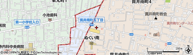 セブンイレブン小金井貫井南町５丁目店周辺の地図