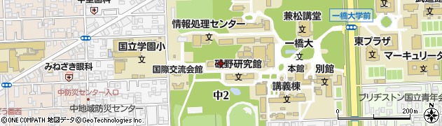 第二研究館周辺の地図