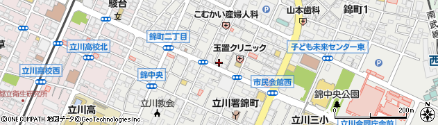 パークジャパン錦町第１２駐車場周辺の地図