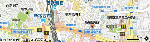 築地海鮮寿司 すしまみれ 新宿セントラルロード店周辺の地図