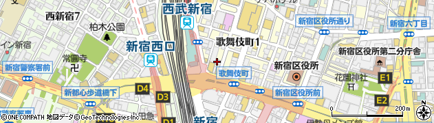 東京スープカレー歌舞伎町店周辺の地図