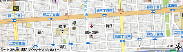 東京都墨田区緑周辺の地図