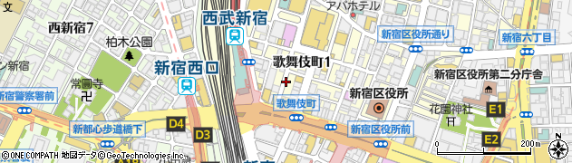 190円酒場 十兵衛 ジュウベエ 新宿店周辺の地図