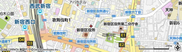 グレースバリ新宿本店周辺の地図