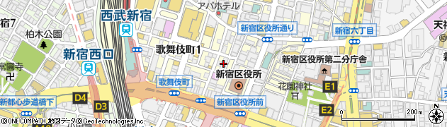 金太郎　新宿総本店周辺の地図