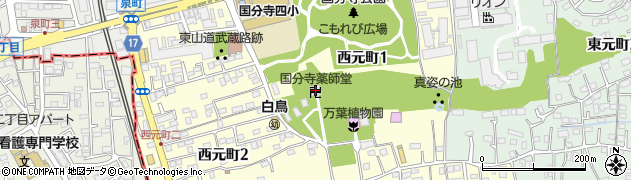 国分寺楽師堂周辺の地図