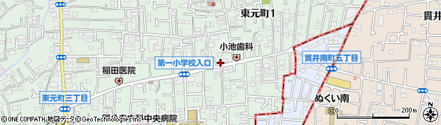 東京都国分寺市東元町1丁目30-3周辺の地図