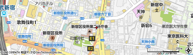 世界の山ちゃん 新宿花園店周辺の地図