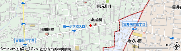 東京都国分寺市東元町1丁目30-20周辺の地図