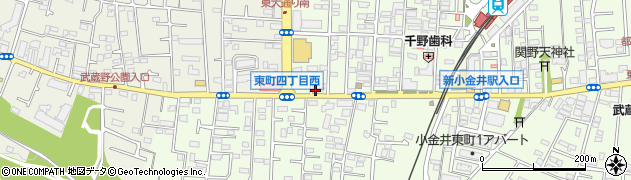 小金井東町郵便局 ＡＴＭ周辺の地図