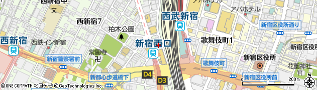 東京言語学院　新宿校周辺の地図