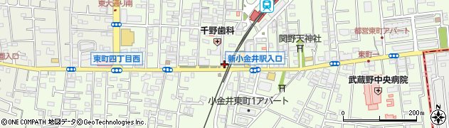 東京都小金井市東町4丁目7-2周辺の地図