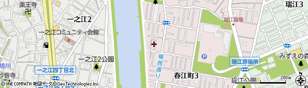 東京都江戸川区春江町3丁目28周辺の地図