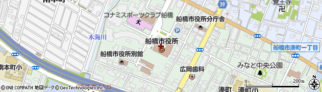 千葉銀行船橋市役所出張所 ＡＴＭ周辺の地図