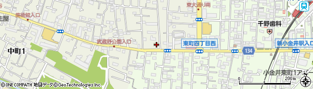 セブンイレブン小金井連雀通り店周辺の地図