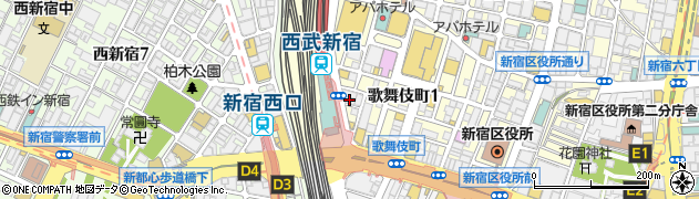 安安 新宿店周辺の地図