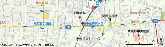 東京都小金井市東町4丁目7-3周辺の地図
