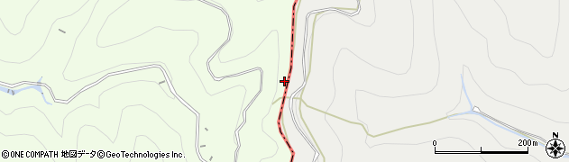入山峠周辺の地図