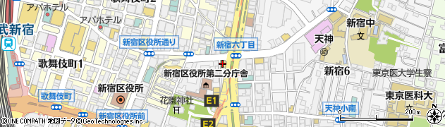 ファミリーマート新宿５丁目店周辺の地図