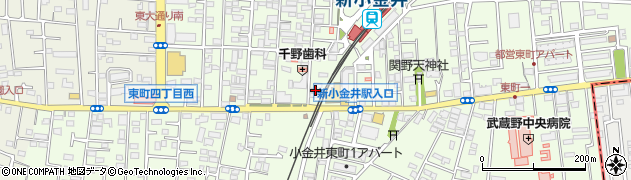 東京都小金井市東町4丁目7-4周辺の地図