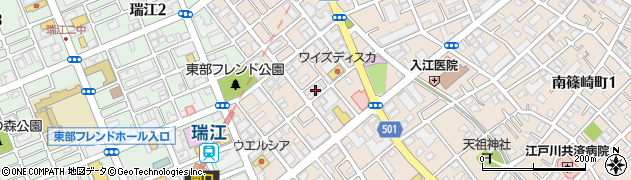東京都江戸川区南篠崎町3丁目23周辺の地図