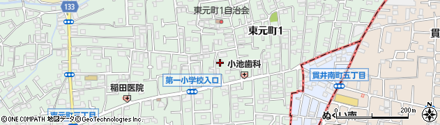 東京都国分寺市東元町1丁目30-4周辺の地図