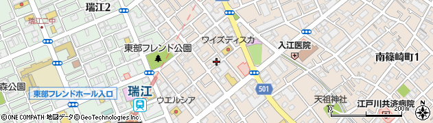 東京都江戸川区南篠崎町3丁目23-6周辺の地図