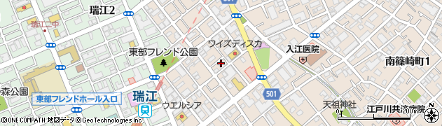 東京都江戸川区南篠崎町3丁目23-3周辺の地図