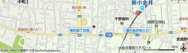東京都小金井市東町4丁目11-6周辺の地図