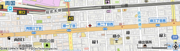 ちゃのま保育園　両国駅前園周辺の地図