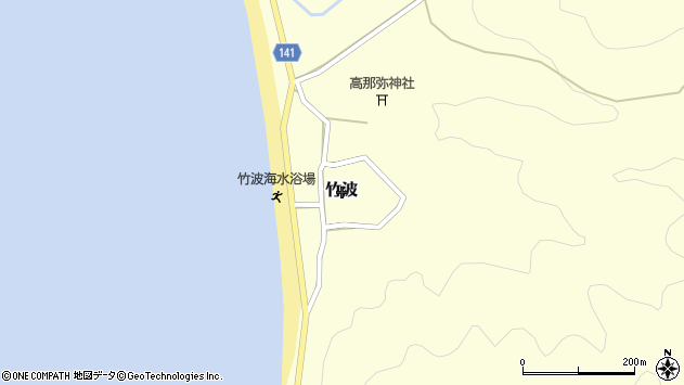 〒919-1202 福井県三方郡美浜町竹波の地図