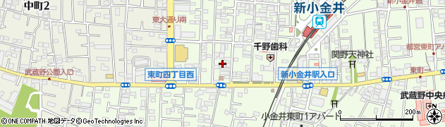 東京都小金井市東町4丁目10周辺の地図