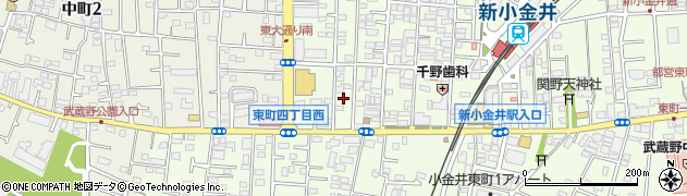東京都小金井市東町4丁目11周辺の地図
