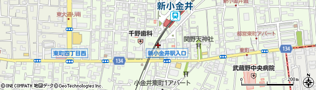 東京都小金井市東町4丁目6周辺の地図