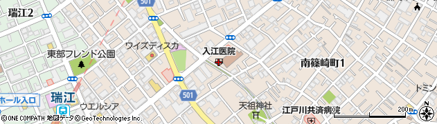 入江医院周辺の地図