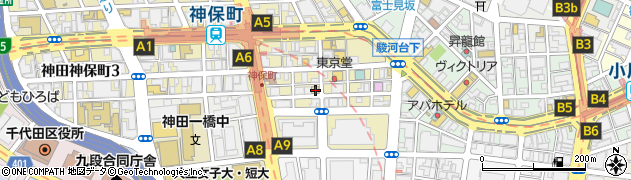 ファミリーマート神田神保町一丁目店周辺の地図