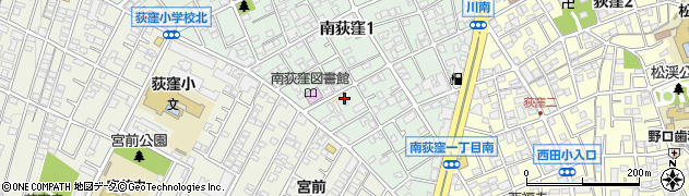 東京都杉並区南荻窪1丁目9-15周辺の地図