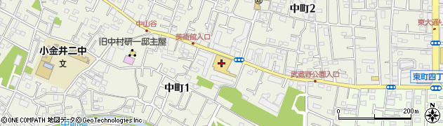 ケーヨーデイツー小金井店周辺の地図