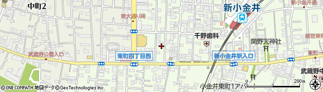 東京都小金井市東町4丁目11-16周辺の地図