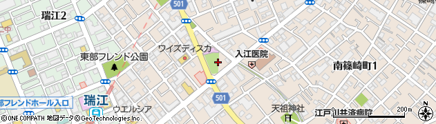 東京都江戸川区南篠崎町3丁目26周辺の地図