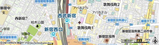ペッパーランチ歌舞伎町店周辺の地図