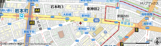 東京都千代田区東神田1丁目10周辺の地図