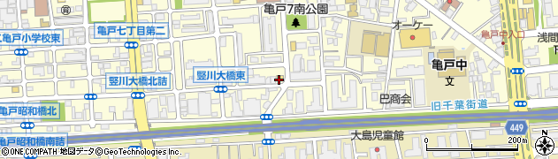 ファミリーマート亀戸中之橋店周辺の地図