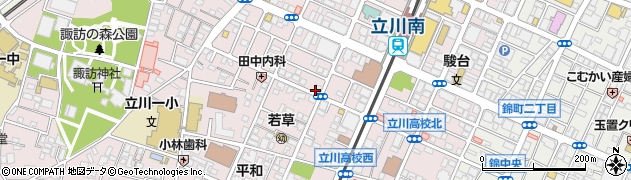 パークジャパン柴崎町第１２駐車場周辺の地図