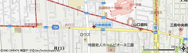 三鷹井口郵便局 ＡＴＭ周辺の地図