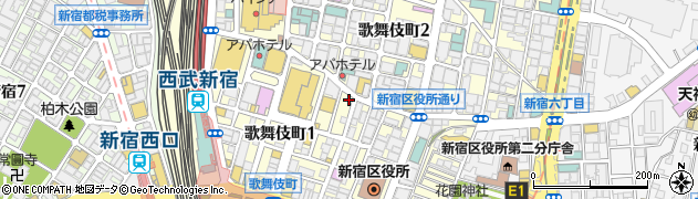 壱角家 新宿歌舞伎町店周辺の地図